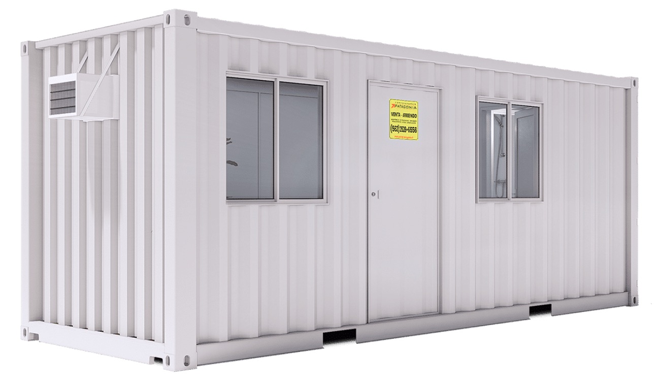 Oficina Container Forrada 20 Pies · Baño Completo