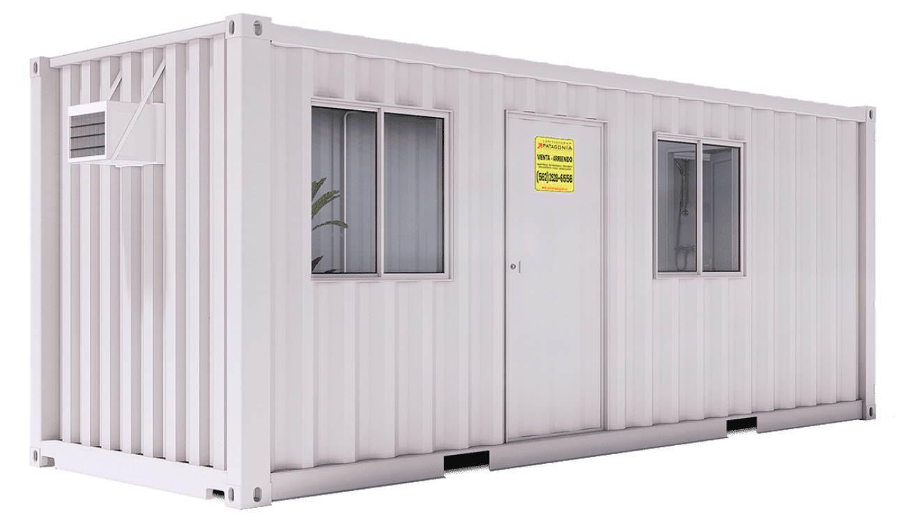 Oficina Container Sin Forrar 20 Pies · Baño Completo