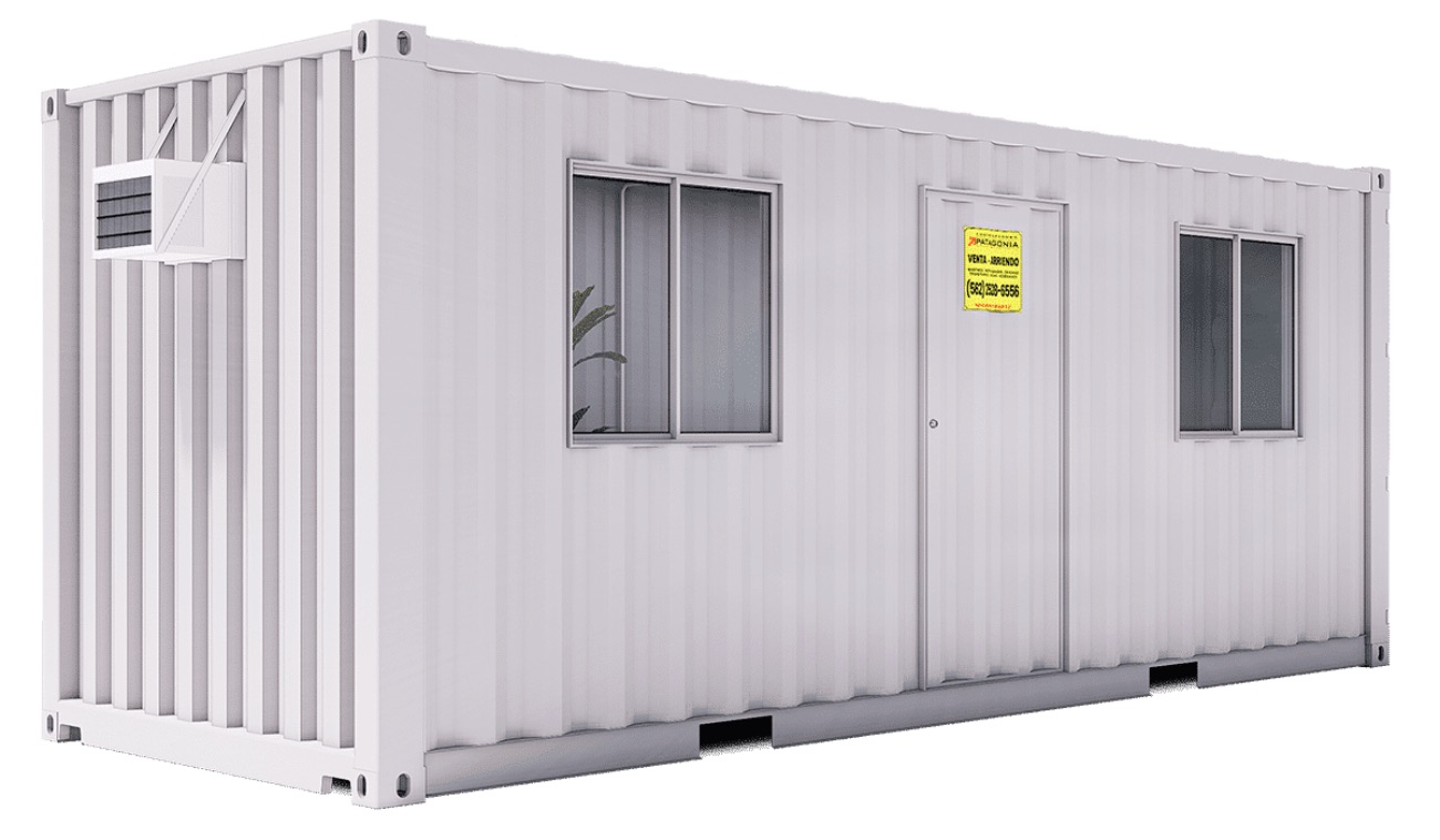 Oficina Container Sin Forrar 20 Pies · Medio Baño