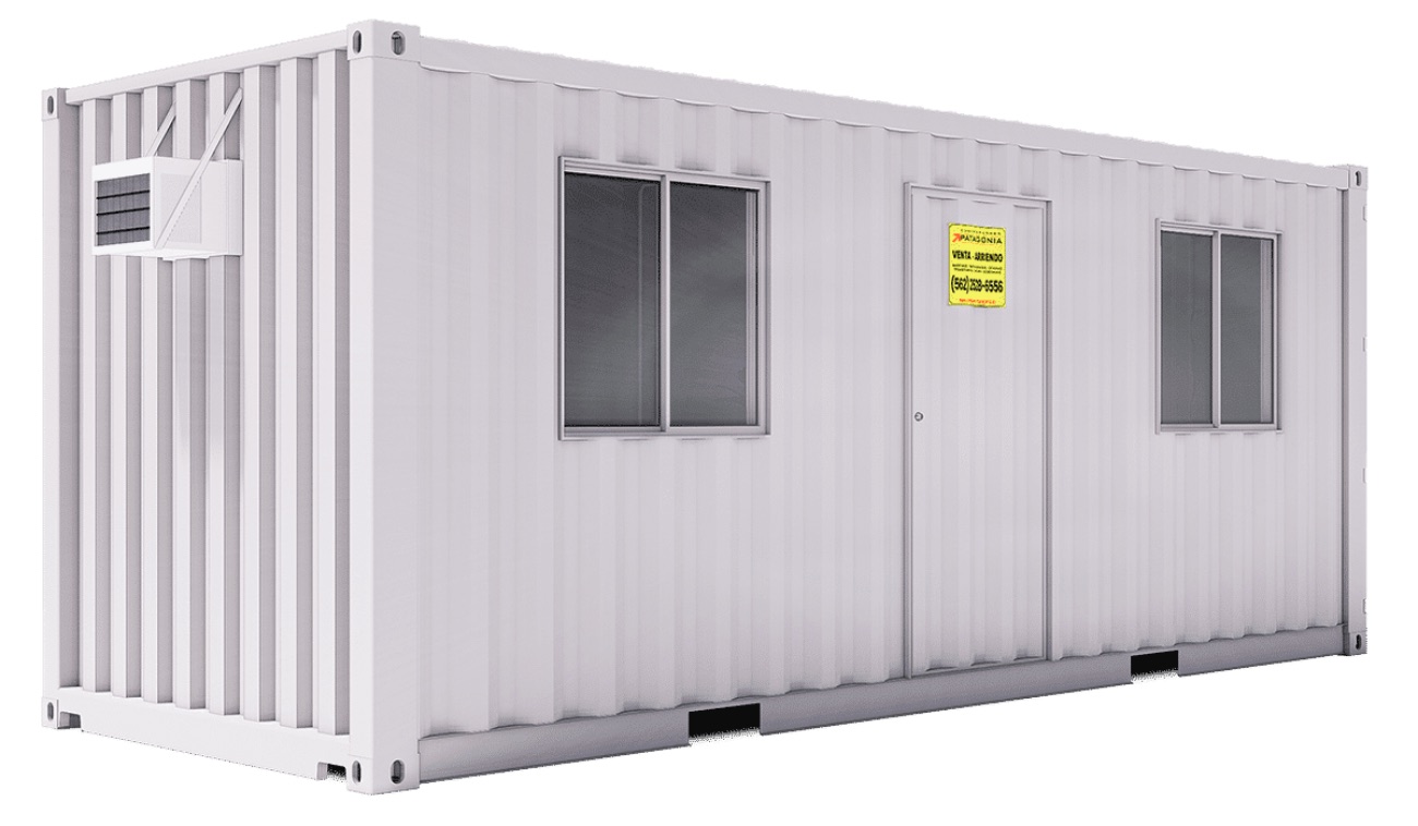 Oficina Container Sin Forrar 20 Pies · Planta Libre