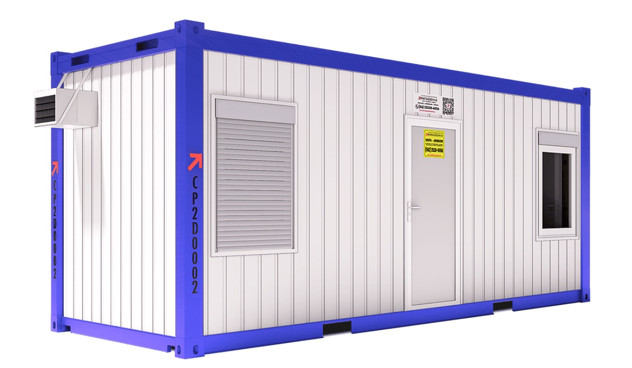 Oficina Modular Armable de Lujo · 20 Pies · Medio Baño